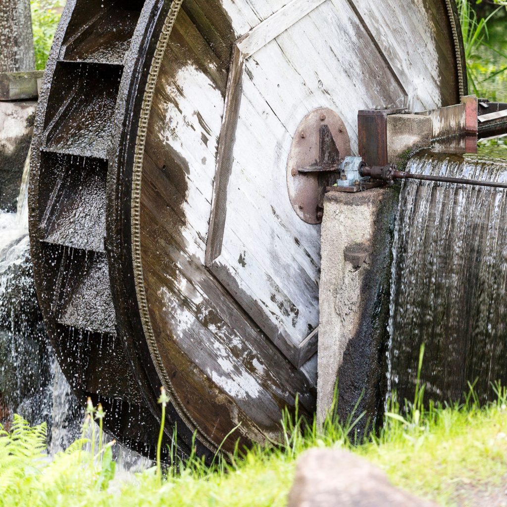Mathildedalin ruukin vesipyörä.